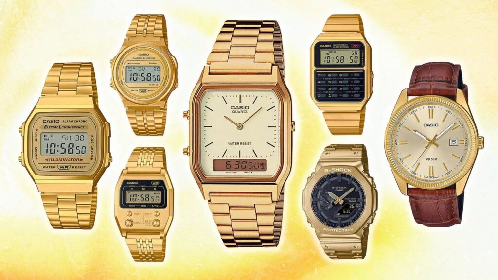 Casio lanza en EE.UU. un reloj dorado con diseño retro inspirado en los clásicos